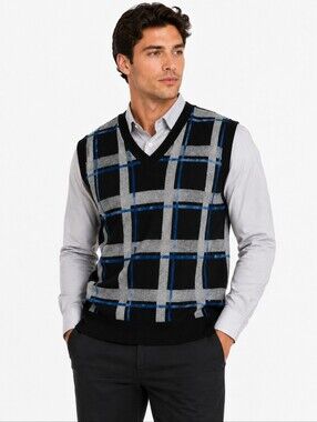 Urban Heritage Men's V-Neck Sweater Vest, Pull-over, Knitted, Size M